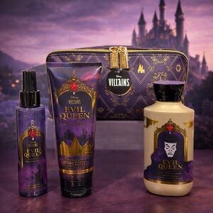 Bath & Body Works Disney Villains Limited Edition Evil Queen 4PC Bundle NWT